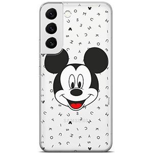 ERT GROUP mobiel telefoonhoesje voor Samsung S22 origineel en officieel erkend Disney patroon Mickey 020 optimaal aangepast aan de vorm van de mobiele telefoon, gedeeltelijk bedrukt
