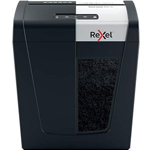 Rexel Secure MC6 Whisper-Shred Papiervernietiger, Microsnippers, Capaciteit 7-6 (70-80 gsm) Vellen Papier, Stil En Compact, Veiligheidsniveau P5, 18L Opvangbak (175 A4 Vellen), Zwart