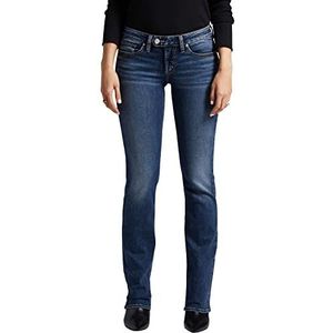 Silver Jeans Tuesday Low Rise Slim Bootcut Jeans voor dames, med wash edb346, 32W x 31L