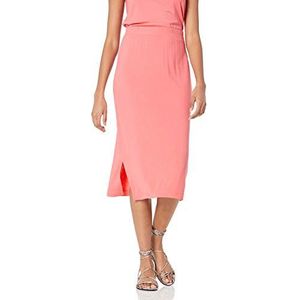 Amazon Essentials Dames pull-on gebreide midi-rok (verkrijgbaar in grote maten), perzik, S