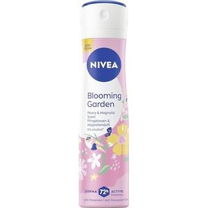 NIVEA Blooming Garden Artist Edition Deodorant spray, 72 uur anti-transpirant-bescherming tegen zweet en geur, deodorant met bloemige geur (150 ml)