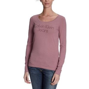 Calvin Klein Jeans Damesshirt/shirt met lange mouwen, CWP56L J1200, Paars (4E6 Spray Pink), 40/42 NL