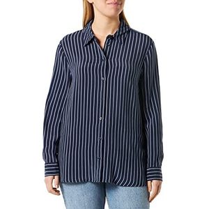 Tommy Hilfiger Casual shirts voor dames, Veelkleurig (Rope Stp/Carbon Navy/Wit), 40