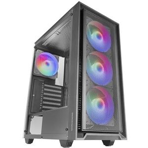 Mars Gaming - MC-AIR - PC Behuizing - Zwart - Gehard Glas - 4 FRGB Ventilatoren