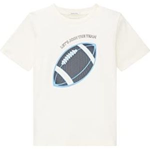 TOM TAILOR Jongens T-shirt 1035195, 12906 - Wool White, 92-98