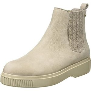 Fred de la Bretoniere Dames FRS1178 Chelsea enkellaars nubuck leer, lichtgrijs, 42 EU