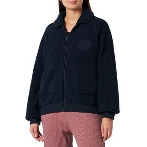 Emporio Armani Fuzzy Fleece Full Zip Jacket voor dames, verpakking van 2 stuks, marineblauw, M