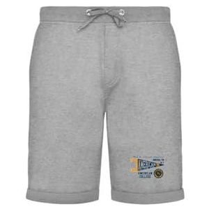 AMERICAN COLLEGE USA Bermuda shorts voor dames en heren, uniseks, Grijs, S