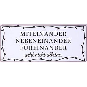 La Finesse Decoratieve Hangende Beschilderde Metalen Muur Plaque/Teken, Miteinander….