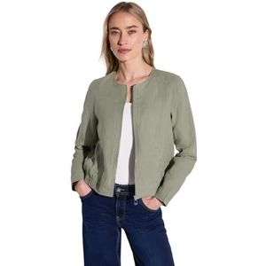 Tussenjas - Lichtgewicht - Lichtgroen - Linnen - Ronde Hals