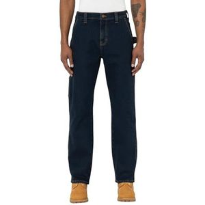 Dickies Heren M Denim Carpenter Werkbroek, Denim Dark Wash, 40W / 32L