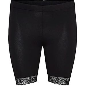 VERO MODA Dames Vmlennon Cycle Shorts - Ga Noos Curve legging, zwart, S grote maten EU, zwart