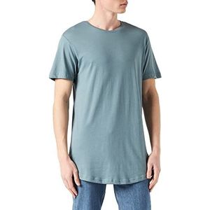 Urban Classics T-shirt met lange mouwen voor heren, stoffig blauw, XXL