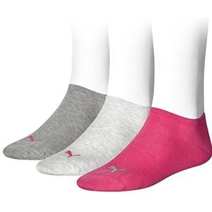 PUMA Unisex Puma Unisex 3p Sneaker Plain Sock, Roze Mix, 8-Jun UK, 6-8