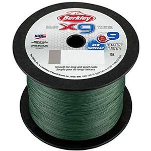 Berkley Unisex's X9 Lo gevlochten vislijn, Low-Vis groen, 2188yd/ 50 lbs