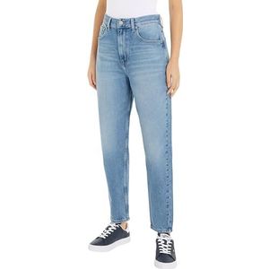 Tommy Jeans MOM Jean UH TPR CH0115 CO DW0DW19247 Tapered, Denim (Denim Light), 25W/34L, Denim (Denim Licht), 25W / 34L