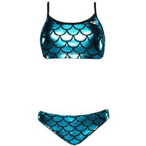 The Finals Dames Zeemeermin Folie 2 stuks Bkini, Turkoois, XS