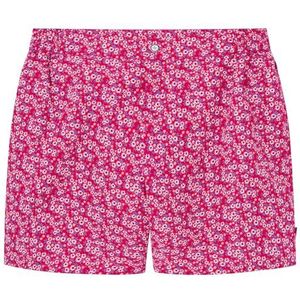 Hackett London Heren Cot Linnen Overshirt Shorts, Roze (Fuchsia), S, Roze (Fuchsia), S