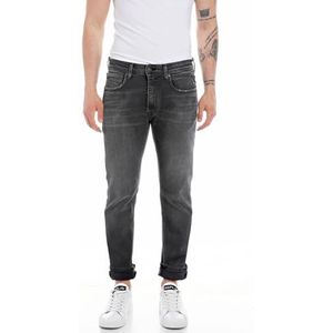 Replay Grover Slim Straight Leg Jeans voor heren, 097, donkergrijs, 31W / 30L