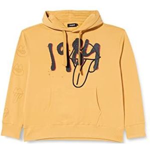 Desigual Heren Sweat_Aubrey Sweatshirt, Geel, M