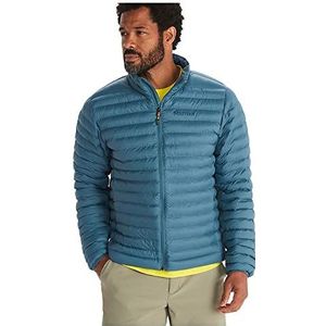 Marmot Echo Featherless Jacket, Warme opgeblazen jas, geïsoleerde winterjas, waterafstotende gewatteerde parka, lichte opvouwbare outdoorjas, winddicht, Heren, Dusty Teal, L