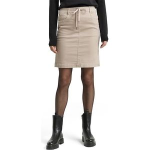 TOM TAILOR - Rok - Taupe - Corduroy - Knielengte - Normale Pasvorm