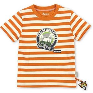 Sigikid T-shirt voor jongens, Oranje/Auto, 104 cm