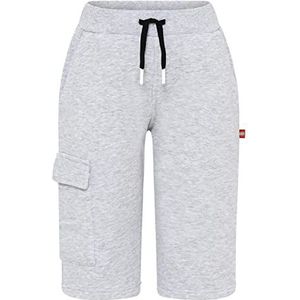 LEGO Jongens Jungen Sweatshort met Cargotaschen LWParker 201 Casual Shorts, 912 Grijs Melange, 98