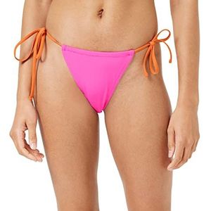 PUMA Dames Side Tie Tanga String Bikini Bottoms, roze/chili, L, roze/chili, L