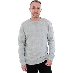 Calvin Klein Jeans Sweatshirt voor heren, grijs, XS