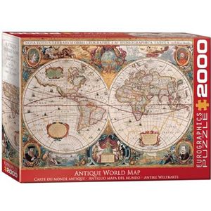 Antieke wereldkaart 2000-delige puzzel