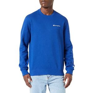 Champion American Classics Small Script Logo Sweatshirt voor heren, Blauw, XS