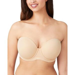 Wacoal Vrouwen rode loper strapless draad beha Bustier, Zand, 85B
