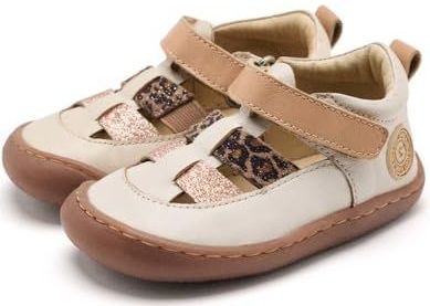 GIOSEPPO CLEARFIELD Babyslippers - Gebroken Wit - Ivoor - Barefoot Kankersandalen