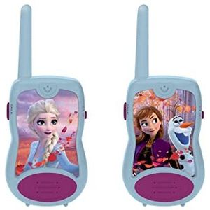 Lexibook Disney Frozen Die Eiskönigin 2 Elsa Anna Walkie-talkies, Riemclip, Batterij, Blauw, TW12FZ