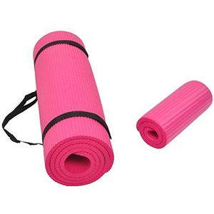 BalanceFrom GoYoga+ All-Purpose 1/2-Inch Extra Dikke Hoge Dichtheid Anti-Tear Oefening Yoga Mat en Knie Pad met Draagband (roze)