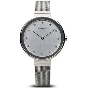 BERING Dames Analoog Quarz Classic Collection Polshorloge met Roestvrij staal Armband en Saffier glas 12034-000