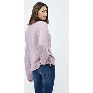 Desires Dames Elis Rib O-hals, paars gemêleerd, XXL