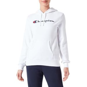 Champion Legacy Icons W-Spring Terry Sweatshirt met capuchon voor dames, Wit, L