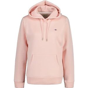 GANT Rel Shield hoodie voor dames, Faded Pink, L