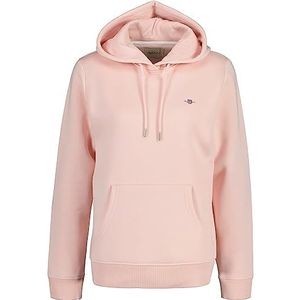 GANT Rel Shield hoodie voor dames, Faded Pink, XS