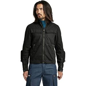 G-STAR RAW Heren Biker Pencilcase Jacket, Zwart (Jet Black C526-a814), L