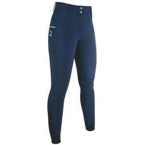 HKM Comfortabele stijl siliconen rijbroek voor meisjes, diepblauw, 13/14 jaar