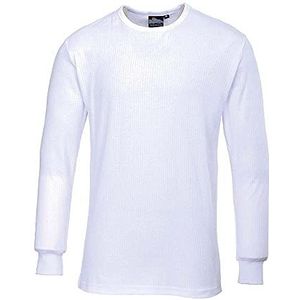 Portwest Thermisch T-Shirt Lange Mouw Size: L, Colour: Wit, B123WHRL