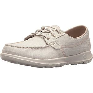 Skechers Dames Go Walk Lite-15433 brede bootschoen, VS, Beige Taupe, 38 EU