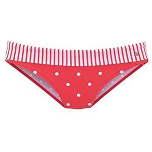 Look - Bikinibroekje - Rood/Wit - Recycling-Polyamide