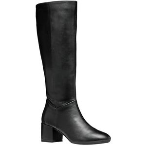 Geox Dames D Eleana A Fashion Boot, zwart, 38.5 EU