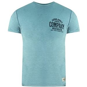 Jack and Jones Vintage T-shirt met ronde hals en korte mouwen voor heren, Blauw (Faded Denim), S