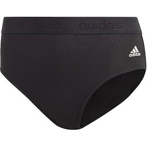 adidas Women's Comfort Flex Scoop Cotton Bikini Set, Black/Black, M
