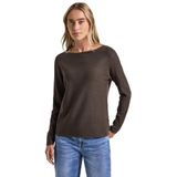 Street One - Dames Trui - Bruin - Structuur